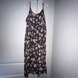 Maurice’s Gray Floral Maxi Dress